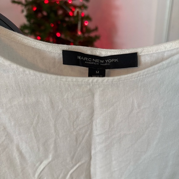 Marc New York White Ruffle Sleeve Blouse - Picture 3 of 3